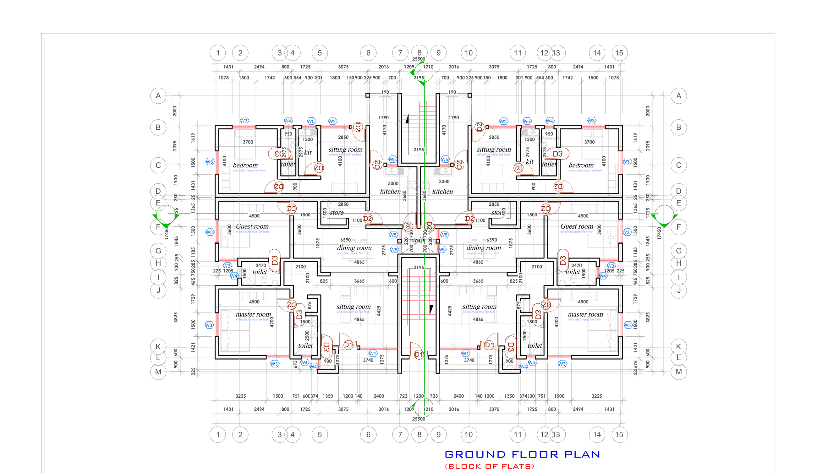 Ground Floor Plan — Palm Grove Estate — Phase 2